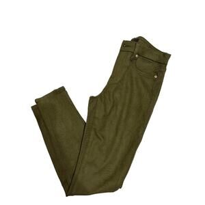 7 For All Mankind Womens Olive The Ankle Gwenevere Skinny‎ Snake Pants Size 26